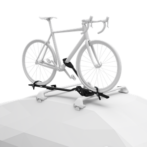 Thule ProRide Dachfahrradträger mit aufgesetztem Fahrrad